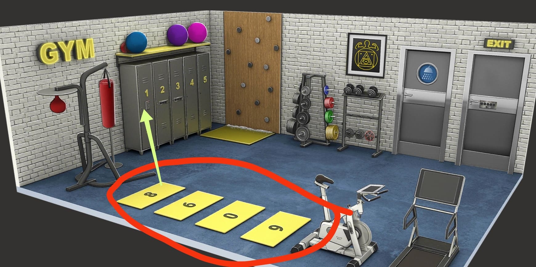 Solution Rooms And Exits niveau 10 Gym