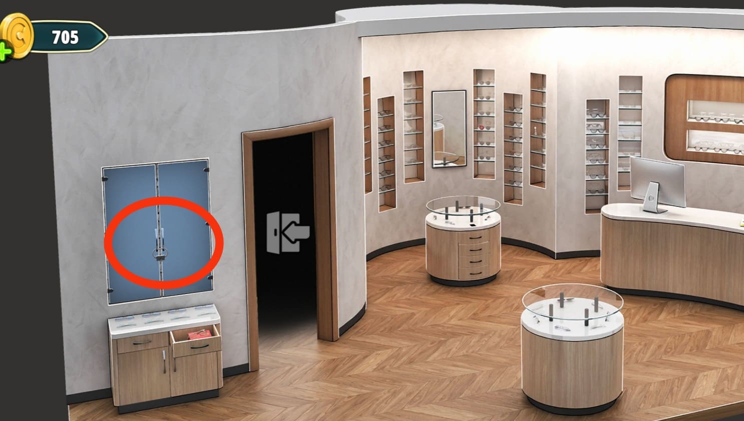 Solution Rooms And Exits niveau 25 Magasin d’optique